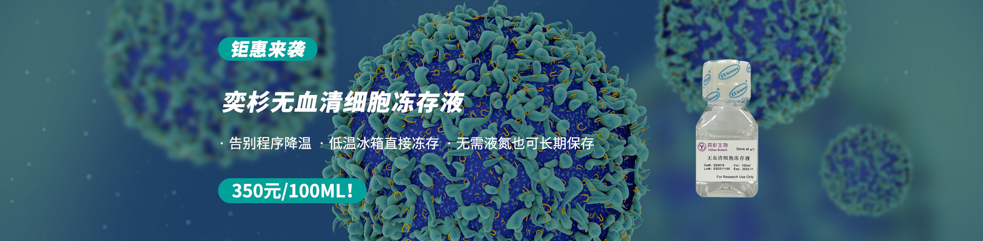 奕賽生物主營紅細胞裂解液、重組轉鐵蛋白、T細胞擴增、ITSE